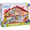Bluey casa celebrazione playset con figura 6cm e sticker