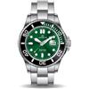 Lorenz Diver 26168CC Orologio automatico da uomo in acciaio inossidabile sub 100 metri