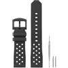 HANYTON Compatibile con cinturino TAG Heuer Watch da 22 mm, cinturino di ricambio in morbida gomma siliconica per TAG Heuer Watch Formula 1 Series, nero