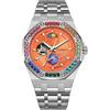 DAXIAOYU Orologio da uomo meccanico a carica manuale, orologio da polso in acciaio inox, cinturino a diamante, cielo stellato, design luminoso, orologi alla moda per uomo