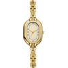 ALANTOP Orologio da donna in oro con piccolo braccialetto vintage, quadrante con numeri facili da leggere, impermeabile, durevole e impermeabile
