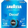 Lavazza A Modo Mio Dek Cremoso, 128 Capsule Caffè, per un Espresso Decaffeinato con Note di Mandorle e Canditi, 100% Arabica, Intensità 7/13, Tostatura Media, 8 Confezioni x 16 Capsule