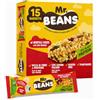 Mr. Beans, Snack ai Mirtilli Rossi con Mandorle e Semi di Zucca, Proteine Vegetali da Legumi, Plant-Based e Senza Glutine, Sazianti e Blocca Fame, 15 Barrette da 28g