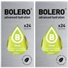 Generico SET 48 BOLERO DA 3 GRAMMI Lime Preparato istantaneo polvere solubile in bustine Sticks per Bevande con Stevia e Vitamina C e Senza Zucchero ideale per fitness e diete