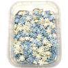 Generico Sprinkles Stelline Di Zucchero Per decorazioni. 60 GRAMMI (Fiocchi di neve Celesti E Bianchi)