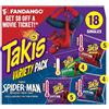 Takis Confezione da 18 pezzi da 28,3 g, patatine miste arrotolate aromatizzate assortite - (5) Fuego 1 oncia, (5) Blue Heat 1 oz, (4) Nitro 1 oz, (4) Fajitas croccanti da 1 oz