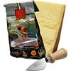 YesEatIs Special Box - Parmigiano Reggiano Consorzio Vacche Rosse 40 mesi - 1 Kg - Coltellino in Acciaio INOX