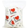 ecodrinks 300 Bustine Zucchero San Valentino Monodose "I Love COFFEE" - Semolato Puro per Caffè | Ideali per Bar, Ristoranti, Zucchero Monodose per Espresso e Cappuccino