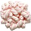 Generico Marshmallow Treccia vari colori Senza Glutine 1 kg per Compleanni, Battesimi, Nascite ed Eventi ideali per siedini, confettate caramelle gommose