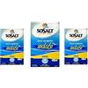 SOSALT DAL MARE DI TRAPANI Sicilia Bedda - SALE MARINO DI TRAPANI - SOSALT - SALE INTEGRALE e SALE IODATO - 3 Confezioni da 1 Kg ciascuno (Sosalt Iodato Fino)