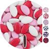 EinsSein 1kg Confetti cioccolato Mix bianco-rosa chiaro-rosa matrimonio battesimo nascita comunione confettata cresima nascita confettis alla laurea decorazioni bimba bomboniere senza mandorla
