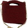 Generico borsa uncinetto bordeaux