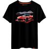 Magmatic - Maglietta C7 Auto Sportiva per Uomo Unisex Bambino, Collezione Modern Car T Shirt Nera Premium 100% Cotone, Regalo Auto Sportiva, appassionato di Automobili, Fan di Auto