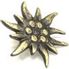 Generic Spilla Stella Alpina In Ottone Brunito E Satinato Made In Dolomiti Realizzato A Mano