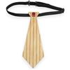 Il Cravattino.com ILCRAVATTINO.COM Cravatta Corta in Legno, Cravattino Modello VERTICAL LINES, per Eventi Eleganti, Stile Audace e Glamour, 13 inserti disponibili