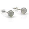 Generic Orecchino in Argento Sterling 925 Labradorite Pietra di Luna 6mm