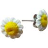 Handmade Generico Orecchini Margherite A Bottoncino Fatti A Mano Argilla Polimerica 1 Cm Floreali