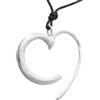Generic Ciondolo in Argento 925 con Iniziale C a forma di Cuore - Pendente - Lettera Alfabeto
