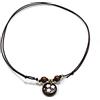 Generic Collana cordino cerato con biscotto pan di stelle