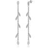 Meissa 925 Argento Sterling Orecchini a goccia e a penzoloni per le donne Orecchini a foglia Orecchini lunghi Gioielli da sposa Dainty Orecchini di dichiarazione Regalo Damigella d'onore