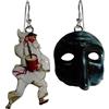 Handmade ORECCHINI PULCINELLA CON GANCINI