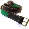 Artefizio Artifizio, "Kite Belt", Cintura H 4 Cm, in Vela da Kite e Fettuccia in Nylon, Fibbia Ferro Ottonato; Prodotto Upcycling Artigianale Made in Italy (S (ITA 44/46 - UK 30/32), Green)