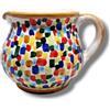 K. MESSINA Le Ceramiche di Ketty Messina Lattiera di Ceramica Siciliana Bricco Latte Dipinto a Mano