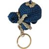 Generico portachiavi tartaruga uncinetto (blu elettrico, argento)