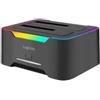 Logilink Docking station Logilink 24W 2porte per hard disk/SSD Usb-C 3.2 Gen 1 Nero [QP0036]