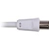 Philips SWV2516W, Cavo coassiale PAL 1,5 m, Maschio/Femmina, colore: Bianco