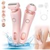 Eeiiey Silky Glide Pro, Silky Glide Pro Hair Remover, 2024 Best Silk Glide Razor, rasoio elettrico 2 in 1 per donne, Silky Glide Pro Fessional Hair Remover per gambe, ascelle, viso, zona bikini (rosa)