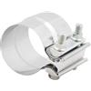 QCKNKMGG Morsetto per tubo di scarico Morsetto di scarico con giunto sovrapposto a banda V, dimensioni multiple in acciaio inossidabile 304(6300cmm)
