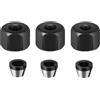 Gettimore Set di 6 punte per mandrino a pinza da 1/4, 6 mm e 8 mm, adattatori per boccola divisa, macchine per incidere e router per legno