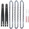 ZHLWei Set di catene e piastre guida in acciaio da 8 pollici for motoseghe elettriche da 8 pollici utilizzate for la registrazione di parti di seghe elettriche for potatura