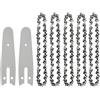 OZLCUA Catena Per Motosega Confezione da 12 catene da 4/6, accessori for mini motoseghe Home 4/6 Catene di ricambio for seghe da potatura a batteria utensili da taglio Motosega (Color : 4INCH set B)