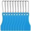 Luhaomisky Set di 10 portachiavi blu per lotteria, raschietto in plastica, portachiavi, a forma di paletta, per rimuovere etichette adesive, accessori per pittura e strumenti