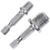 PurYupearl 2Pcs Argento Trapano Elettrico Accessori Esterno Esagonale Asta di Conversione M10+M14 Lavorazione Del Legno Esagonale Presa Adattatore Convertitore Impact Trapano Elettrico Prese Adattatore Setsdrill