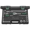 STAHLWILLE Set di chiavi a bussola, 40/52/45/12QR, 57 pezzi, 1/4 + 1/2, larghezza chiave 4-30 mm, diverse punte ed estensioni
