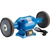 Wiltec Lucidatrice 750W 2 dischi di lucidatura Ø 200mm Smerigliatrice doppia Struttura e supporto robusti