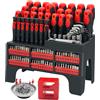 GMTOOLS Set di cacciaviti magnetici da 118 pezzi, set di cacciaviti con scaffalatura in plastica, cacciavite di precisione, smagnetizzatore e ciotola magnetica, set di strumenti di riparazione per fai