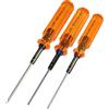 MIP Set di cacciaviti esagonali con estremità sferica RC 9606 - Kit di 3 attrezzi (2,0 mm, 2,5 mm, 3,0 mm) per auto RC, elicotteri, droni, barche - Chiavi esagonali di precisione per riparazione RC