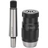 Hyuduo Mandrino Autoserrante a Sgancio Rapido 0,5-16mm Campo di Serraggio Cono Morse MK3 per Trapano a Colonna, Fresatura e Tornio