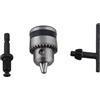 XZXCVN Punta Mandrino Trapano 0,6-6,5MM con Attacco 3/8-24UNF e 1/4 Esagonale - Corpo Cr - Coated Antiruggine, Chiusura Stabile e Alta Precisione