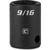 Capri Tools 9/16-Inch Shallow Impact Socket, 3/8-Inch Drive, 6-Point, SAE