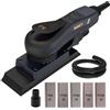 MAXXT Levigatrice elettrica a fogli brushless 3 mm orbitale 350 W 3A multifunzione 10000 RPM a velocità variabile con 10 carta vetrata per levigatrice per palme per falegnameria, levigatrice di