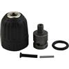 JUJUJ Mandrino autoserrante 3/8-24UNF 0,8-10 mm for trapano a percussione - Adattatore a cambio rapido con elevata forza di serraggio 1 set
