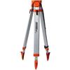 Johnson Level & Tool 40-6335 Contractor - Treppiede in alluminio con filettatura 5/8 - 11, altezza di lavoro 1,2 m - 1,5 m, argento/arancione, 1 treppiede