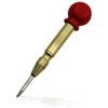 Zambuph Strumento manuale per la lavorazione della pelle, per la lavorazione del legno, per della pelle, per del legno, a molla, per perforazione centrale, Oro con testa