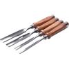 ACTINPANT 1/4pcs Scalpello for Legno Semicircolare In Acciaio Al Cromo Vanadio Carpentiere Intaglio Sgorbia Lavorazione Del Fai Da Te 8mm 12mm 25mm(4 Sizes Set)