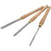 XUANSHIYA Scalpello for tornitura del legno, 3 pezzi/set HSS Sgorbia for mandrino, 3/8 pollici 1/4 pollici 1/2 pollici Sgorbia for tornio for legno con manico in legno Sgorbia for ciotola Sgorbia for mandrino S